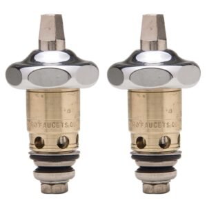 CHICAGO QUATURN STEM PAIR W/ BONNETS (FOR LEVER HANDLES)