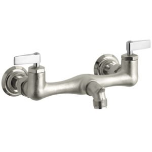 KOHLER KNOXFORD K-8905-RP SOLID BRASS 8 SERVICE SINK FAUCET, ROUGH PLATED