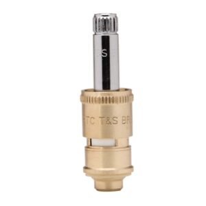 T&S 011312-25 BRASS LTC CERAMA CARTRIDGE WITH CHECK VALVE (BULK) & LESS BONNET FOR T&S FAUCETS