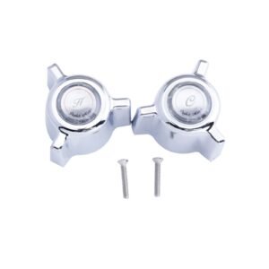 CAST BROACH STYLE RE-8H HANDLE (PAIR) FOR REPCAL TUB & SHOWER