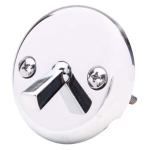 CP BRS RND TRIP LVR O/F PLATE & SCREWS (RETL)