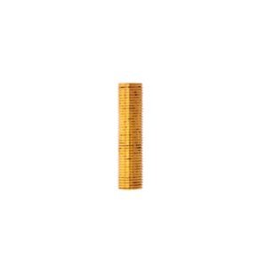 SOLID BRASS ESCUTCHEON NIPPLE, 9/16 - 18T, 2