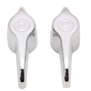 VISE GRIP BROACH HOT AND COLD TRIANGLE LEVER HANDLE (PAIR, BAGGED)