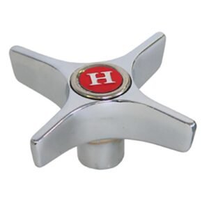 CHROME PLATED 22-POINT BROACH HOT X-ARM HANDLE FOR AMERICAN STANDARD FAUCET