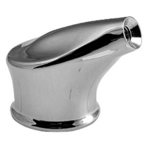 CHROME HOT AND COLD LEVER HANDLE BASE FOR CENTENNIAL COLONIAL LEVER HANDLE FAUCETS