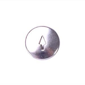 220D METAL SNAP-IN DIVERTER INDEX BUTTON , 13/16 OD