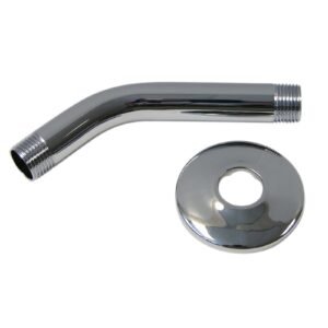 6 CP BRASS SHOWER ARM W/ GRIP FLANGE (BOXED)