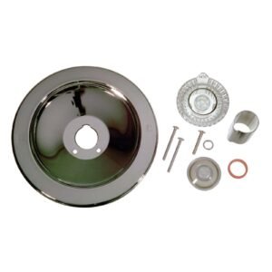 CHROME REMODLING TRIM KIT FOR MOEN LEGEND SERIES 2200 AND 2400 TUB/SHOWER BATH FIXTURE LESS DIVERTER