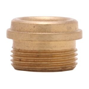 0572LF #6 NO-LEAD PLAIN BRASS BIBB SEAT (BULK) FOR CENTRAL BRASS, 9/16 - 27 TPI