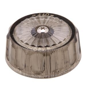 1A SMOKE ACRYLIC VOLUME CONTROL KNOB HANDLE FOR 964, 964CS, 963, 963CS MIXET BATH FIXTURE