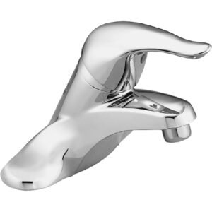 CHATEAU SINGLE HANDLE CENTERSET BATHROOM FAUCET LESS POP-UP, CHROME