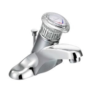 CHATEAU SINGLE HANDLE CENTERSET BATHROOM FAUCET WITH POP-UP, CHROME