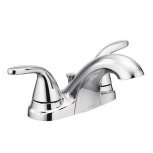 ADLER CHROME TWO-HANDLE BATHROOM FAUCET