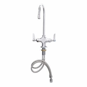 DECK MOUNTED SINGLE HOLE DOUBLE PANTRY FAUCET, LEVER HANDLE