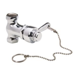 CHROME PLATED BRASS SELF-CLOSING SHOWER VALVE, 1/2, IPS