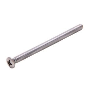 OVAL PHILLIPS HEAD HANDLE SCREW, #10-24 X 3, CHROME PLATED