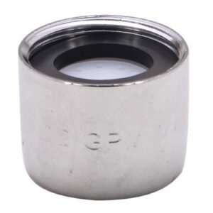 CHROME PLATED SOLID BRASS SLOTTED ECONOMY AERATOR, 13/16 FEMALE, 2.2 GPM
