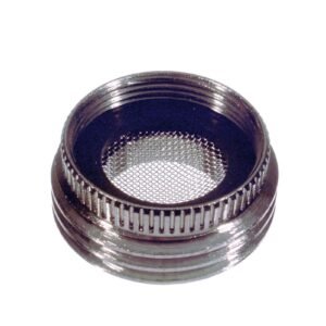 NICKEL PLATED BRASS DISHWASHER AERATOR ADAPTER, 15/16-27 TPI X 3/4