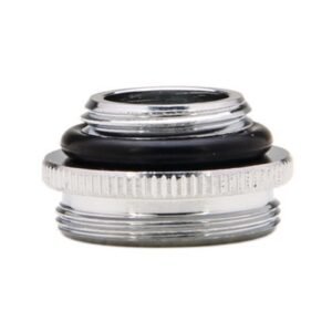 NICKEL PLATED BRASS NO-LEAD AERATOR ADAPTER, 3/8 X 55/64-27 TPI