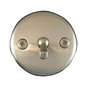 OVERFLOW PLATE, ROUND, W/TRIP LEVER