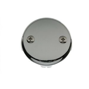 ROUND BLANK OVERFLOW PLATE (BAGGED), CHROME PLATED
