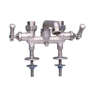 FINALE TWO HANDLE DECK MOUNT LAUNDRY FAUCET, LESS SPRAY, CHROME