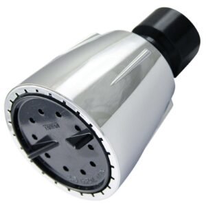 WATERSAVING SHOWER HEAD, 2.5 GPM, 1/2, BLACK FACE