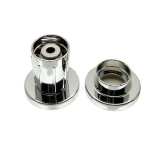 ABS ADJUSTABLE SHOWER ROD FLANGE, CHROME PLATED