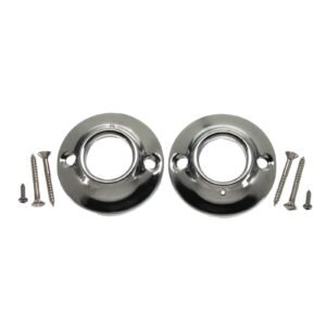 TOMAHAWK 974-85020300 REGULAR SHOWER ROD FLANGE WITH SCREWS FOR 1 TUBES, CHROME PLATED