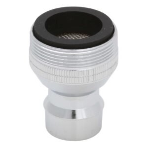 SOLID BRASS DUAL THREADED SMALL SNAP FITTING WITH AERATOR, 15/16, CHROME