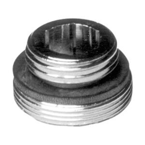 NEOPERL 5026405 CHROME PLATED BRASS FAUCET ADAPTER, 3/8 MALE NPT X 55/64 MALE