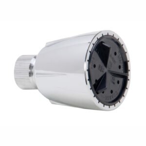 PLASTIC SHOWER HEAD ADJUSTABLE - 2 FACE, CHROME