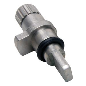 TWIN HANDLE FAUCET REPAIR HOT STEM - PLATED BRASS