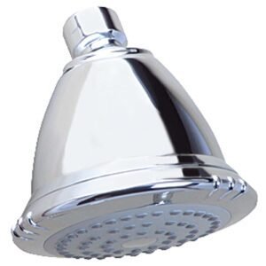 CHROME SHOWER HEAD SINGLE FUNCTION,W/CH BRASS BALL JT