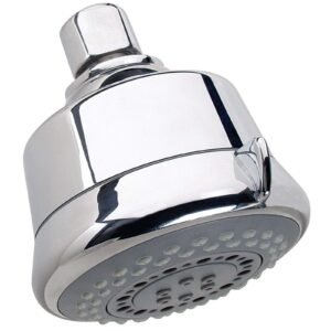 3-SETTING 3-1/2 SHOWERHEAD IN POLISHED CHROME, 1.8 GPM