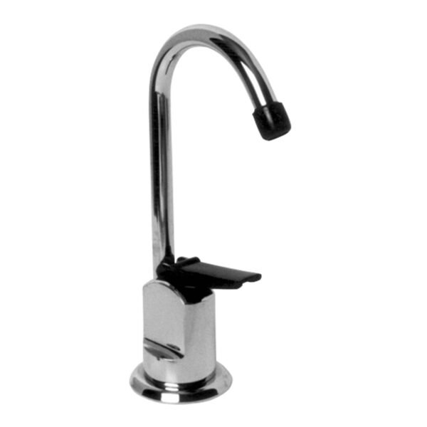 WOLVERINE BRASS 54015W SELF-CLOSING BASIN FAUCET VALVE, 1/4 COM, LEVER HANDLE, CHROME