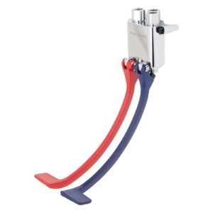AMERICAN STANDARD 7679112.002 POLISHED CHROME BRASS SELF-CLOSING DOUBLE PEDAL VALVE, 3/8 NPT