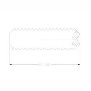 ACORN SET SCREW, 8-32 X 3/16