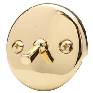 POL BRS RND TRIP LVR O/F PLATE & SCREWS(RETL)