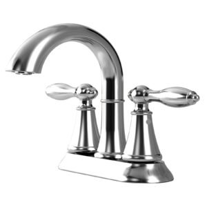 TIMELESS TWO HANDLE CENTERSET BATHROOM FAUCET WITH POP-UP, CHROME