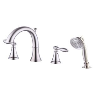 TIMELESS TWO HANDLE NON-PRESSURE BALANCED TUB & SHOWER, BRUSHED NICKEL
