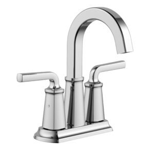 ARCHITEC TWIN LEVER 4 CENTERSET LAVATORY FAUCET, POLISHED CHROME