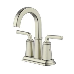 ARCHITEC TWIN LEVER 4 CENTERSET LAVATORY FAUCET, BRUSHED NICKEL