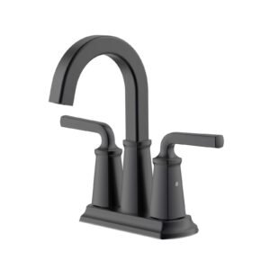 ARCHITEC TWIN LEVER 4 CENTERSET LAVATORY FAUCET, MATTE BLACK
