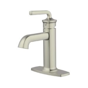 ARCHITEC SINGLE HANDLE LAVATORY FAUCET, BRUSHED NICKEL