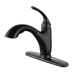FINALE SINGLE HANDLE KITCHEN FAUCET, PULL-OUT SPRAY, OIL RUBBED BRONZE