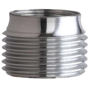 CHICAGO FAUCETS E2JKRCF ROUGH CHROME BRASS OUTLET ADAPTER FOR CHICAGO FAUCETS