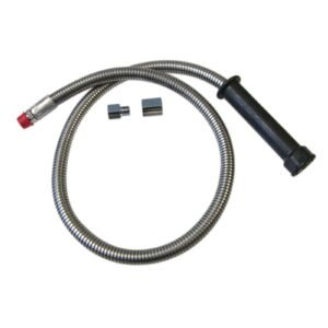 CHICAGO FAUCETS 83-44NF PRE-RINSE HOSE & HANDLE ASSEMBLY, 44 L, CHROME PLATED