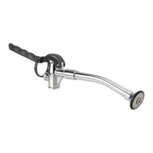 CHICAGO FAUCETS 777-021KJKCP CHROME PLATED RUBBER BOUND OUTLET FULL FLOW SELF-CLOSING SPRAY VALVE