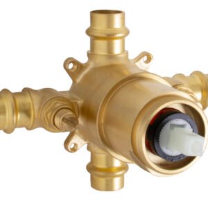 SOLID FORGED BRASS COMPACT BODY PRESSURE BALANCE VALVE PRESS